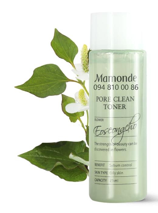 [HCM]Nước hoa hồng giảm mụn va se khít lỗ chân lông Mamonde dấp cá 25ml