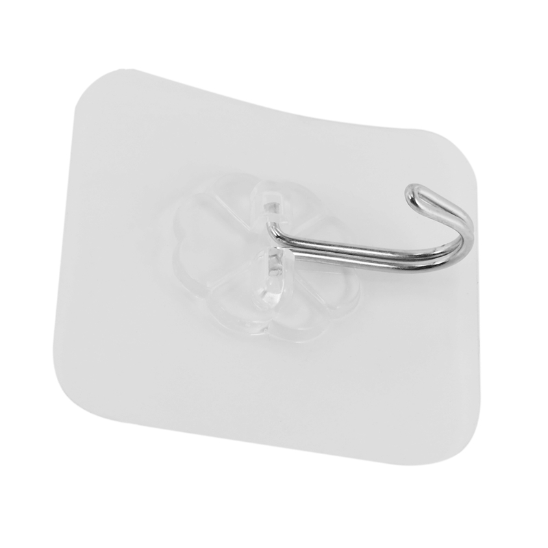 Strong Transparent Suction Cup Sucker Wall Hooks Hanger for Kitchen Bathroom Home (2)