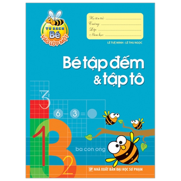 Fahasa - tủ sách cho bé vào lớp 1 - bé tập đếm và tập tô