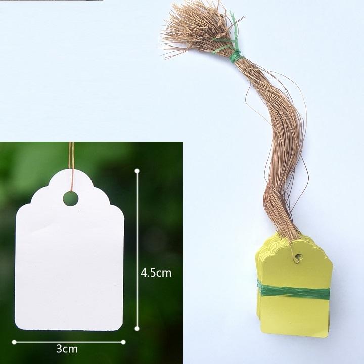 Set 100 thẻ ghi tên cây trồng, đánh dấu tài liệu kích thước 3x4,5cm