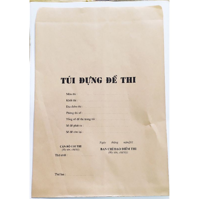 Bì đựng đề thi - túi đựng đề thi (20 cái)