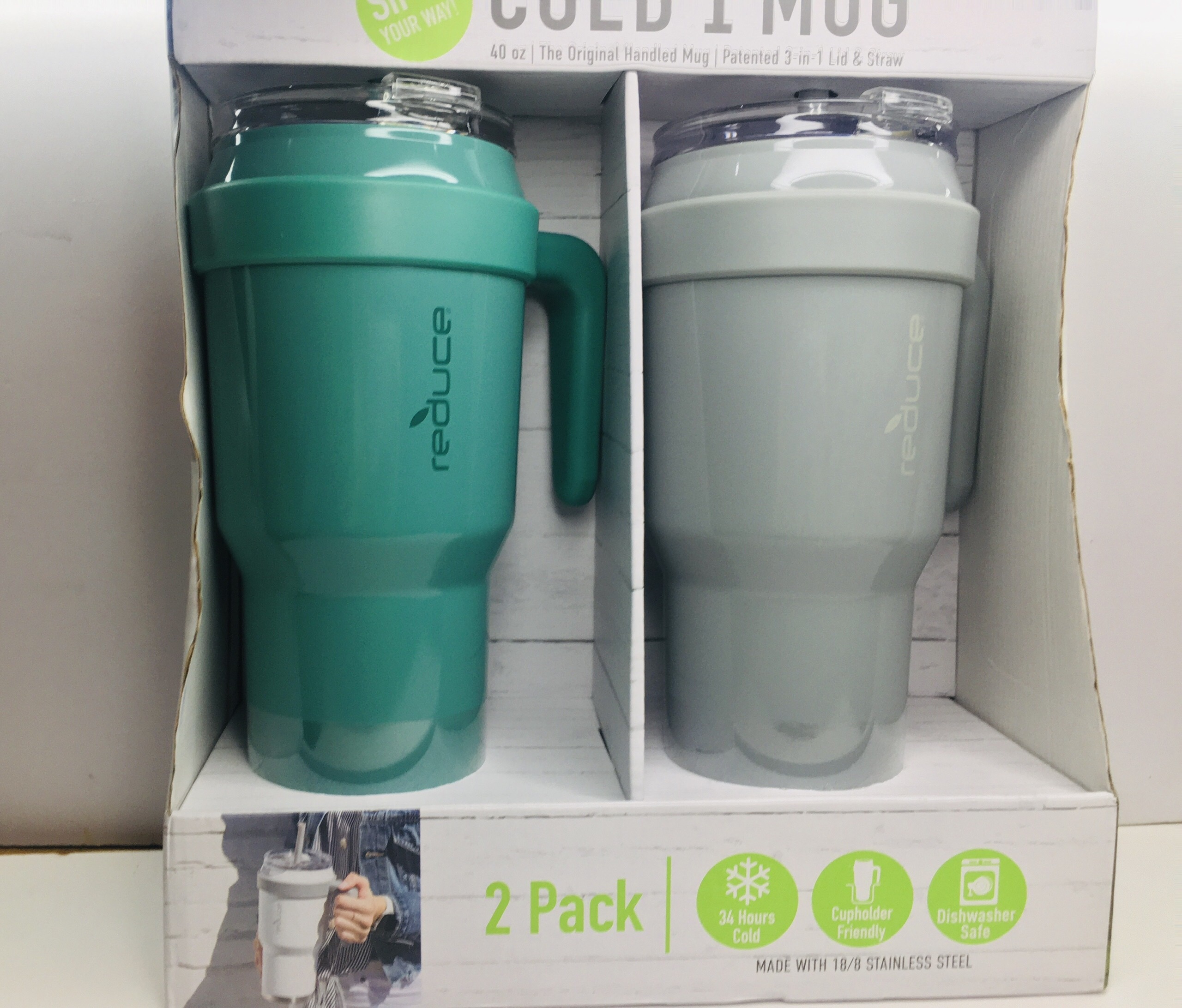 Ly giữ nhiệt giữ lạnh Reduce Cold 1 Mug 40oz 1.18L-Hàng Mỹ