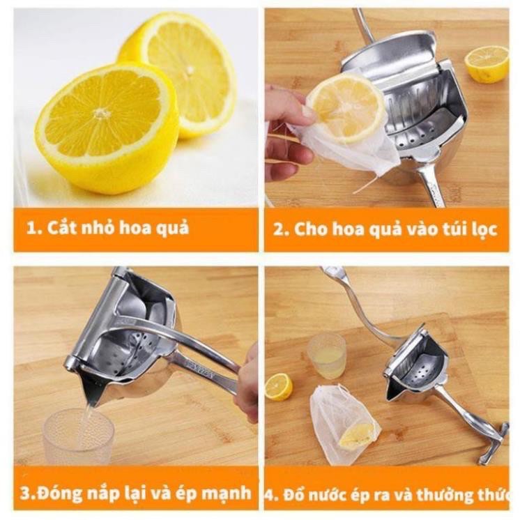 Dụng cụ ép hoa quả cầm tay Máy ép trái cây máy vắt cam bằng tay cối ép trái cây bằng gang-Dụng cụ ép hoa quả đa năng giúp ép hoa quả cực dễ.