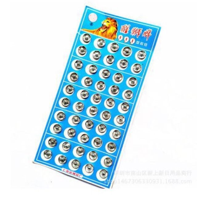 vỉ 36 cúc bấm khâu chỉ