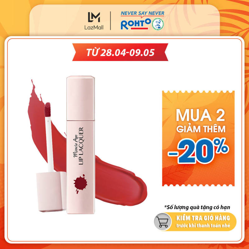 Son kem lì Miracle Apo Lip Lacquer Matte Holiday Collection Energy 3ml (Đỏ Ruby)