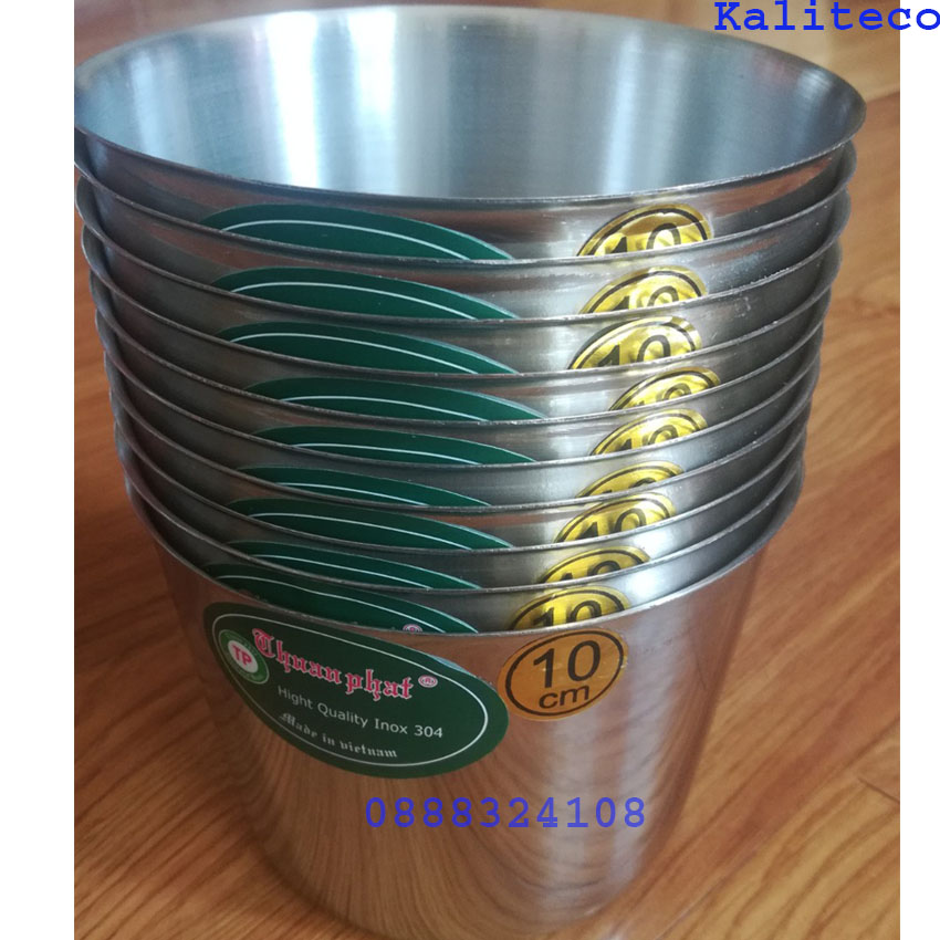 Ly Làm Đá Inox Thuận Phát 10cm Bộ 10 Ly