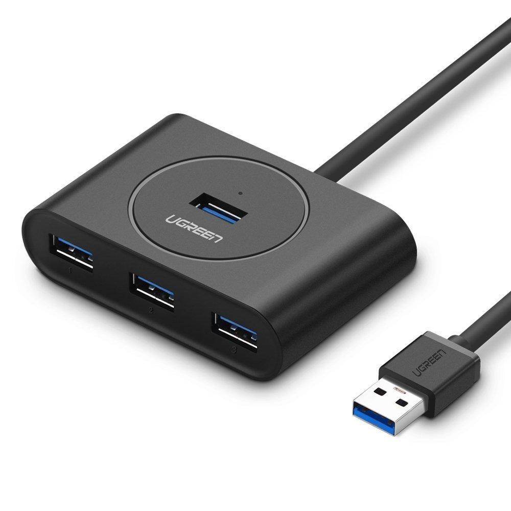 Bộ chia 4 cổng usb 3.0 tốc độ 5gbps dài 50cm ugreen - 20290.hub usb 3.0 ra 4 cổng cáp dài 50cm chính hãng ugreen ug-20290 cao cấp