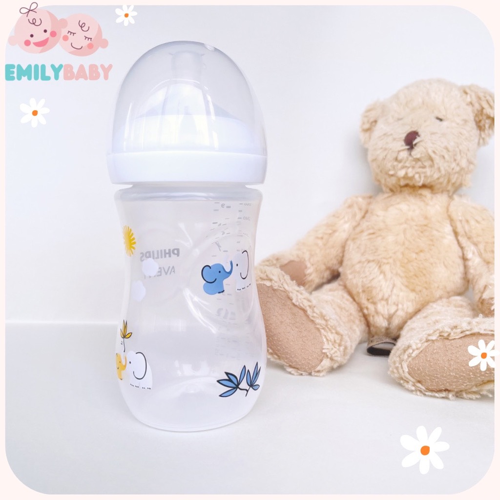 Bình sữa Avent Natural 125/260/330ml núm tùy chọn