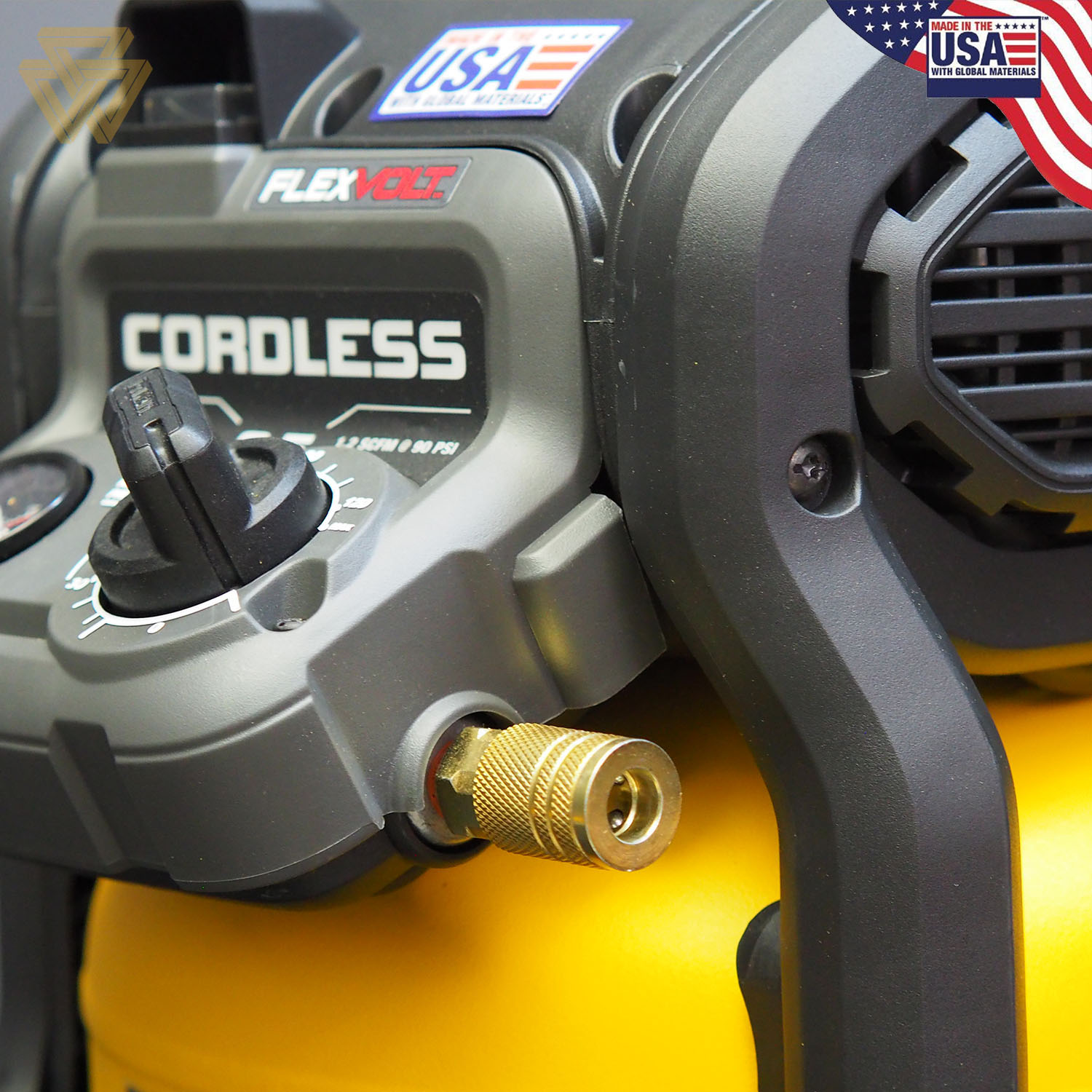 [HCM][Trả góp 0%] Bộ Máy Nén Khí 0.4HP 9.5L Dewalt DCC2560T1