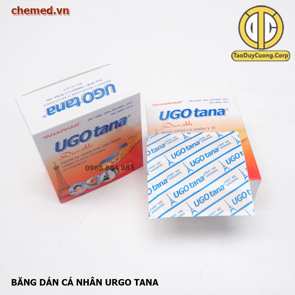 Băng dán cá nhan Urgo Tana {hộp 100 miếng +}