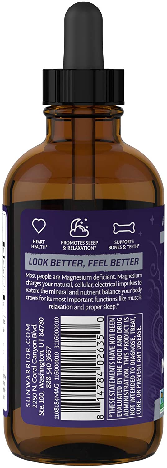 [Hoàn Tiền 15%]Dung dịch bổ sung magnesium Sunwarrior 118ml