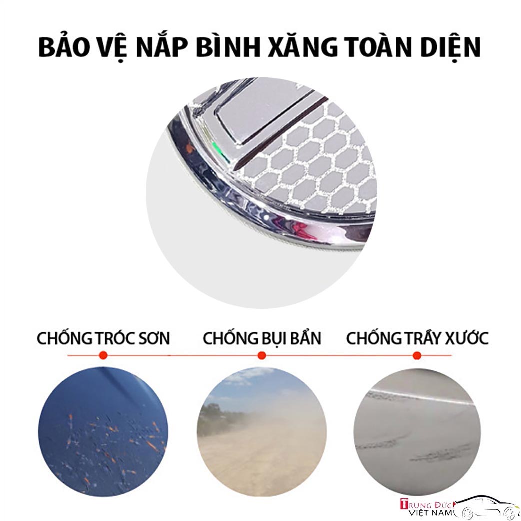 Ốp nắp bình xăng Ôtô cho xe KIA SOLUTO