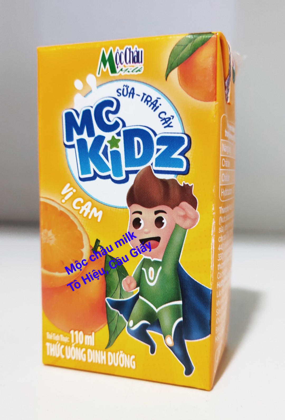 Sữa Mộc Châu Kidz 110ml thùng 24 hộp