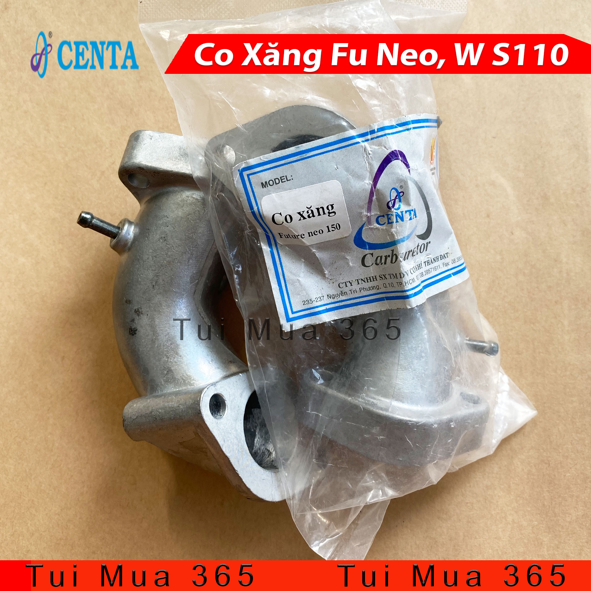 Co xăng cổ xéo độ xe future neo, wave s110 hiệu centa