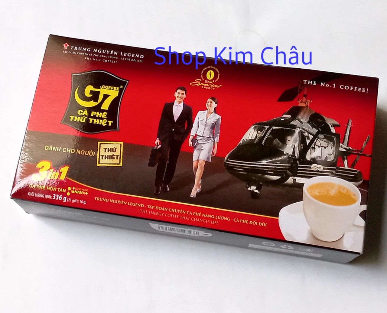 [21gói x 16g] Cà phê hòa tan 3in1 G7 hộp 336g