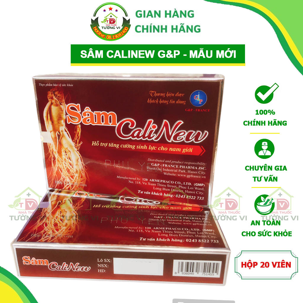 Sâm calinew g&p - bổ thận, tăng cườne sinh lý phái mạnh - cali new cali peru - man's ginseng