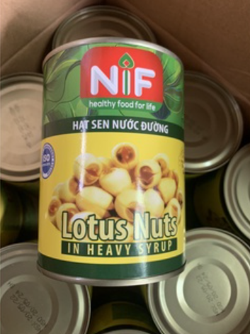 Hạt Sen Nước Đường NIF lon 565g