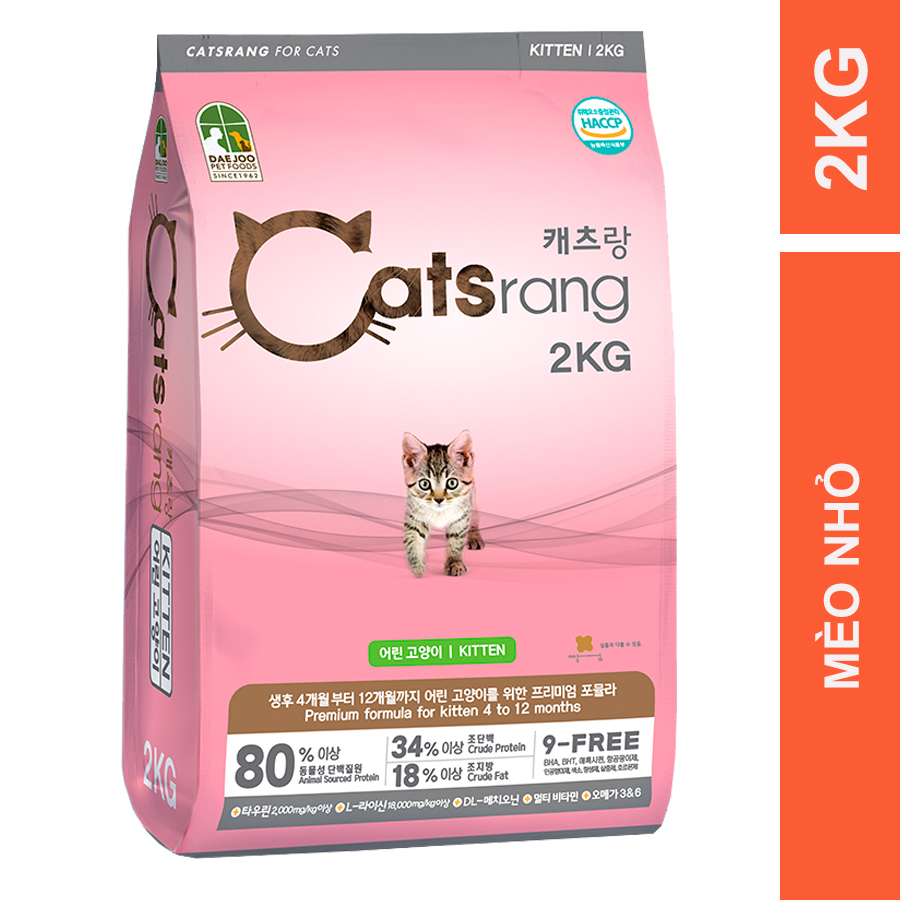 [2KG] Catsrang - Thức ăn hạt cho mèo nhỏ Catsrang Kitten [PET UNIVERSE]