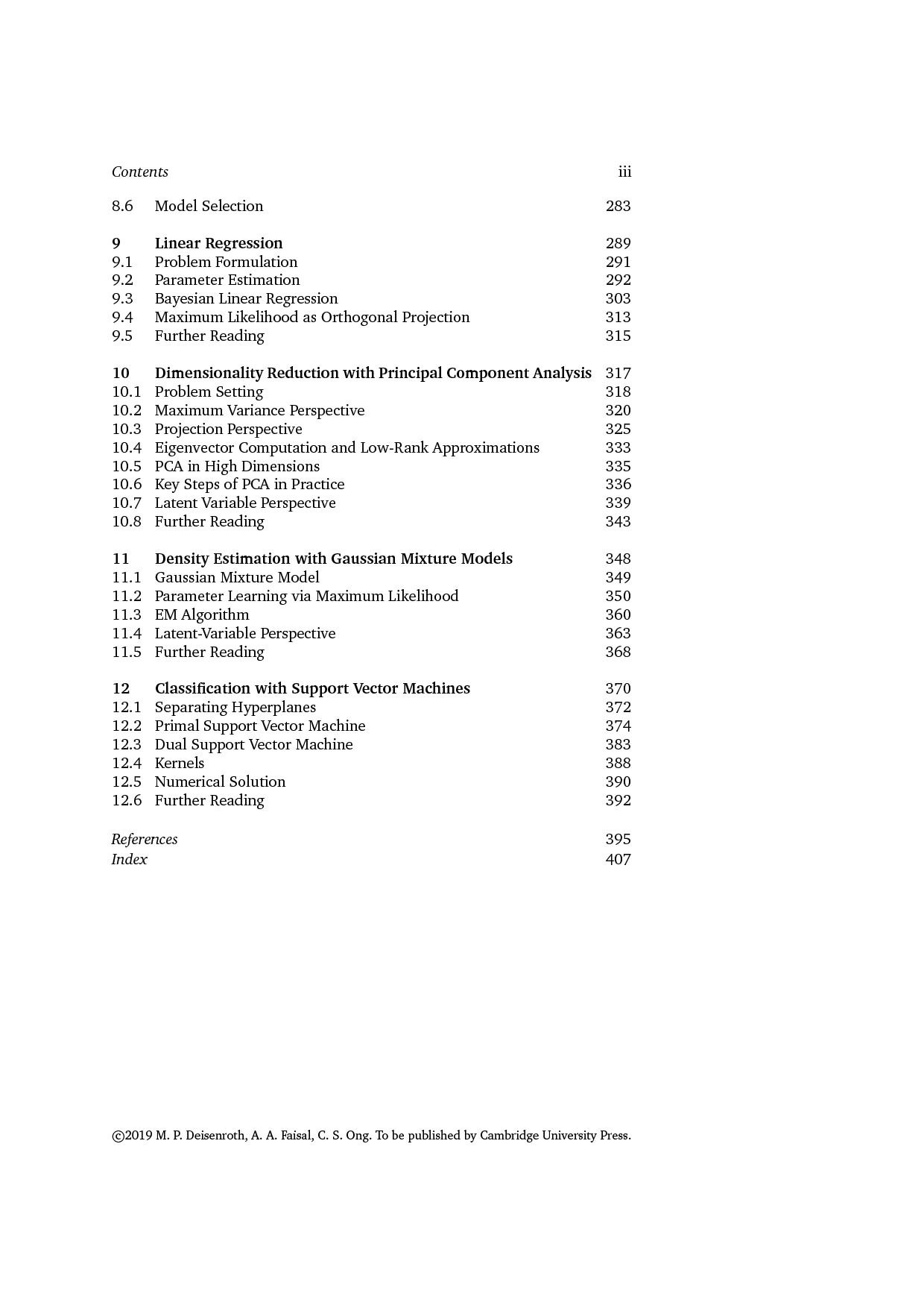 Mathematics for Machine Learning