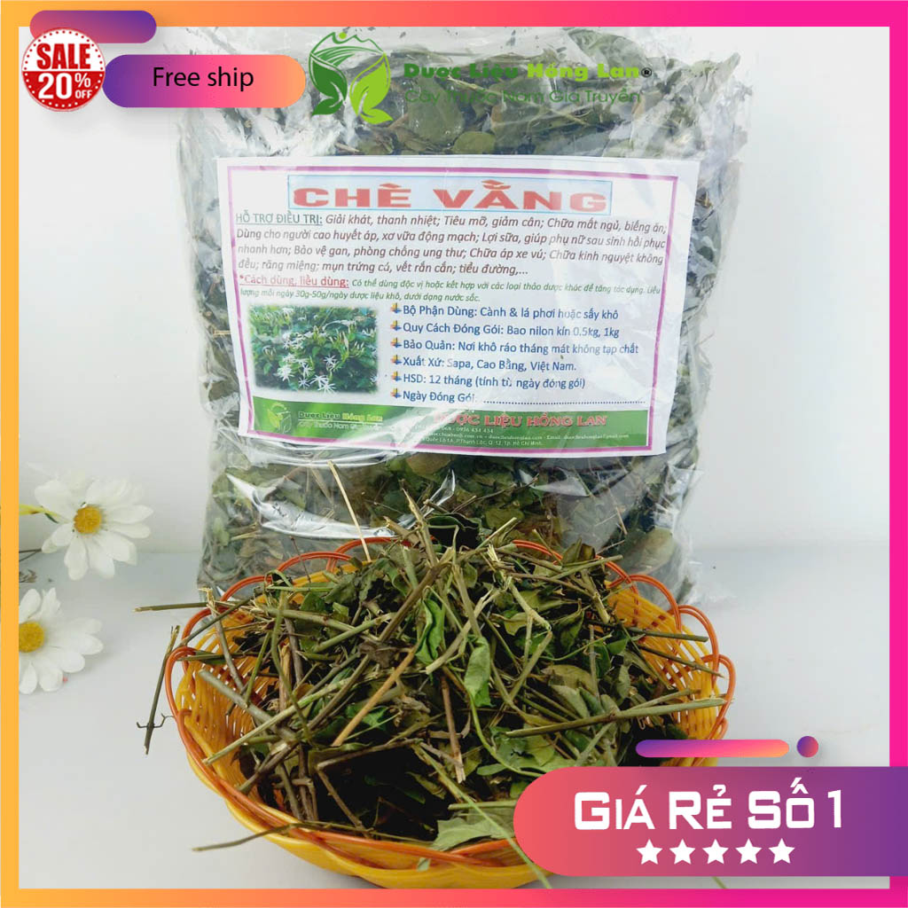 [FreeshipMAX] [HCM]Chè Vằng sẻ khô đóng gói 1kg