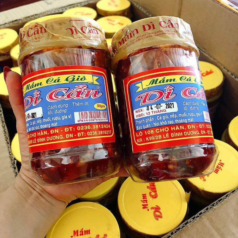 Mắm Cá Giò Dì Cẩn Hũ 500Gr - Đặc Sản Đà Nẵng