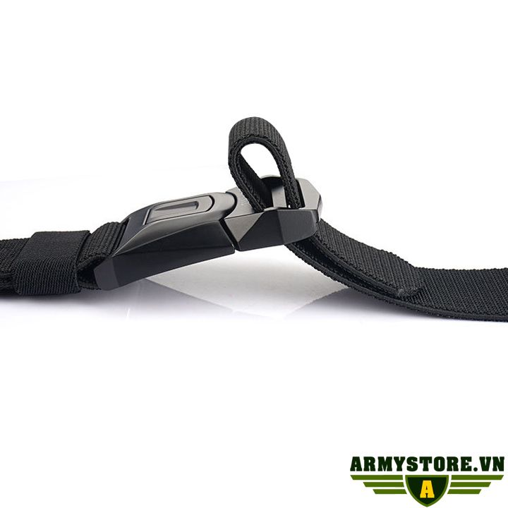 [HCM]Dây thắt lưng lính - Dây nịt vải bố ARM-1076 (Đen)