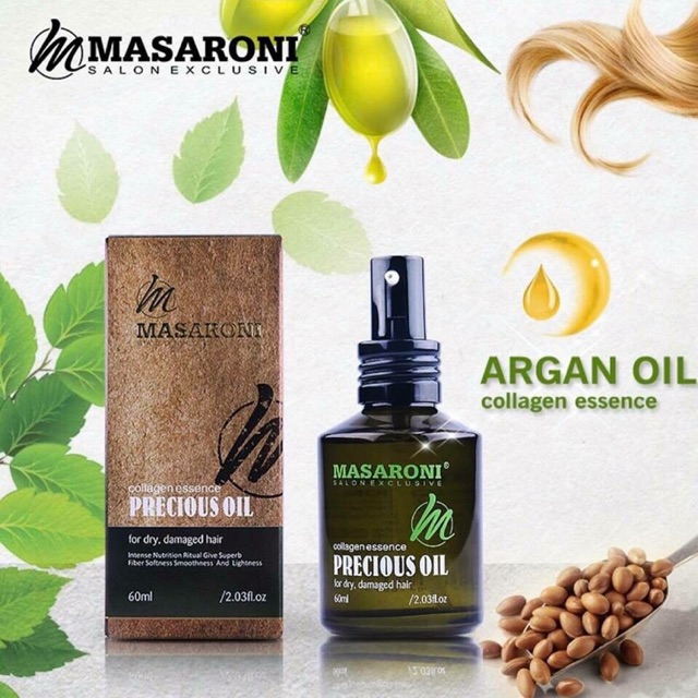[HCM]Tinh dầu dưỡng tóc Masaroni Argan Precious Oil 60ml