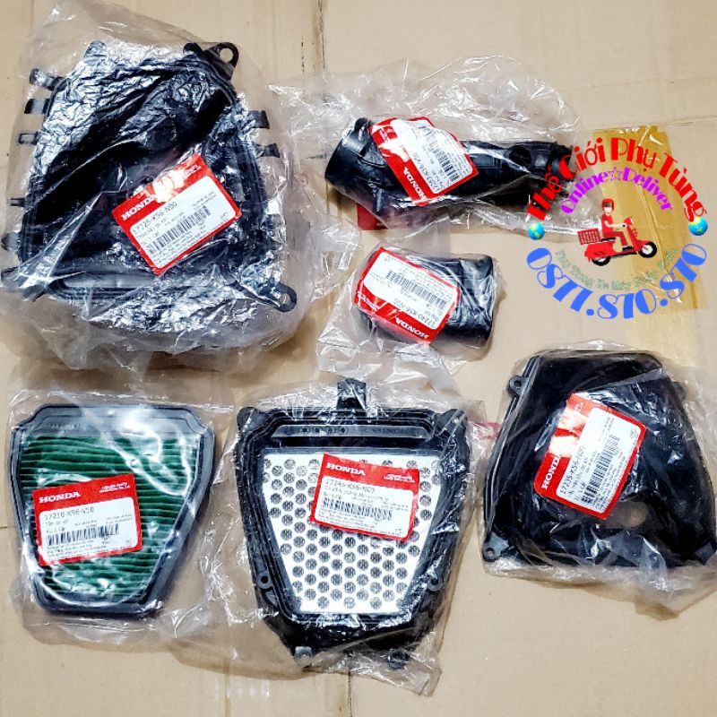 Bộ pô e Winner V1, Sonic chính hãng Honda (Bộ hộc gió Winner)