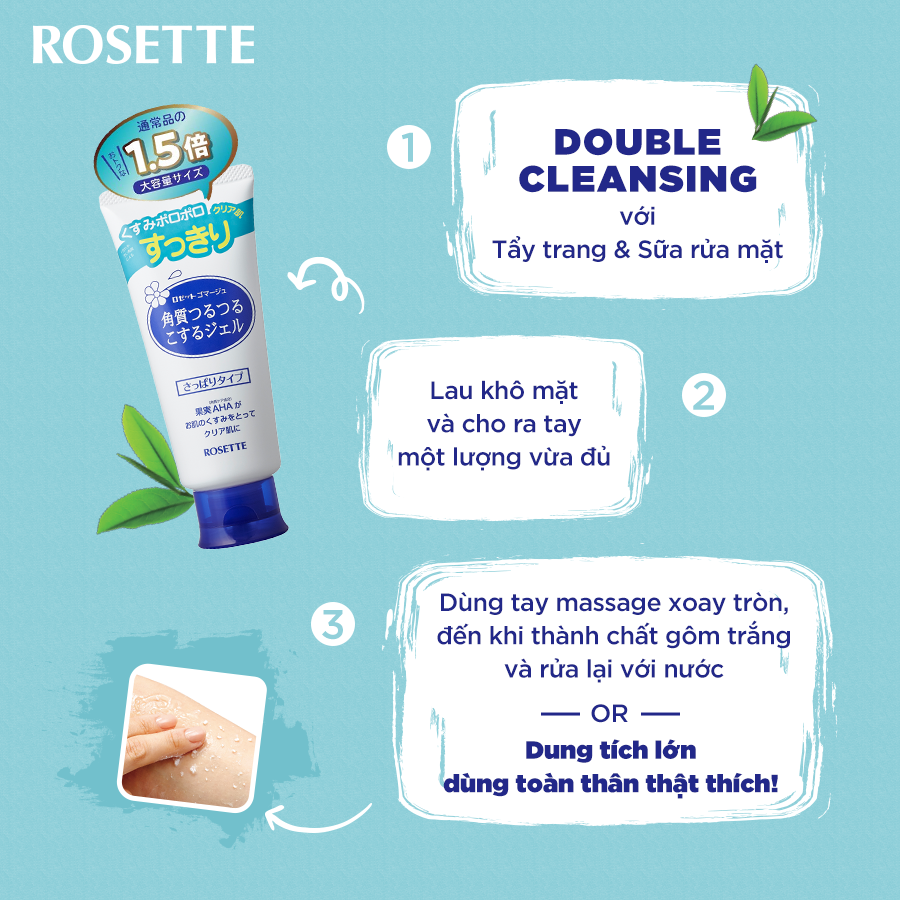 [HCM]Tẩy Tế Bào Chết Da Mặt Rosette Peeling Gel