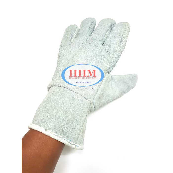 Găng tay da thợ hàn 2 lớp loại ngắn