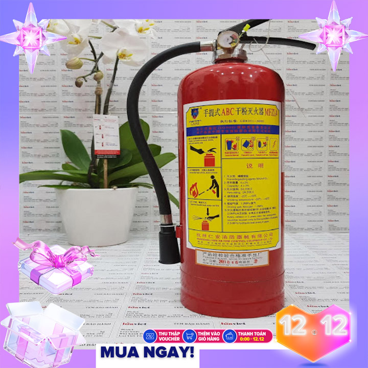 [CỰC SỐC  - GIÁ SỈ] Bình Bột Chữa Cháy MFZL (ABC) - SRI 4KG - 8KG - Phòng Cháy Chữa Cháy Hiệu Quả
