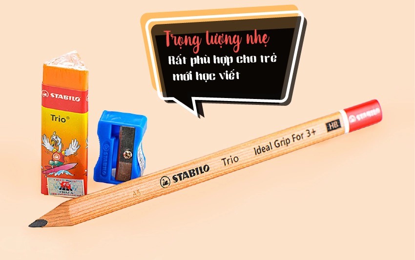 Bút chì phác thảo Jumbo STABILO Trio (PCJ398)