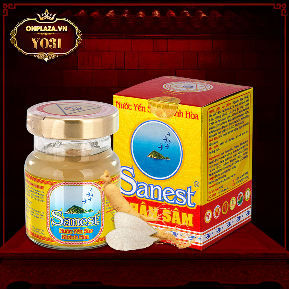 Combo 6 Hũ Yến Sanest Nhân Sâm 70ml, giúp tăng cường sức khỏe, yến sào khánh hòa