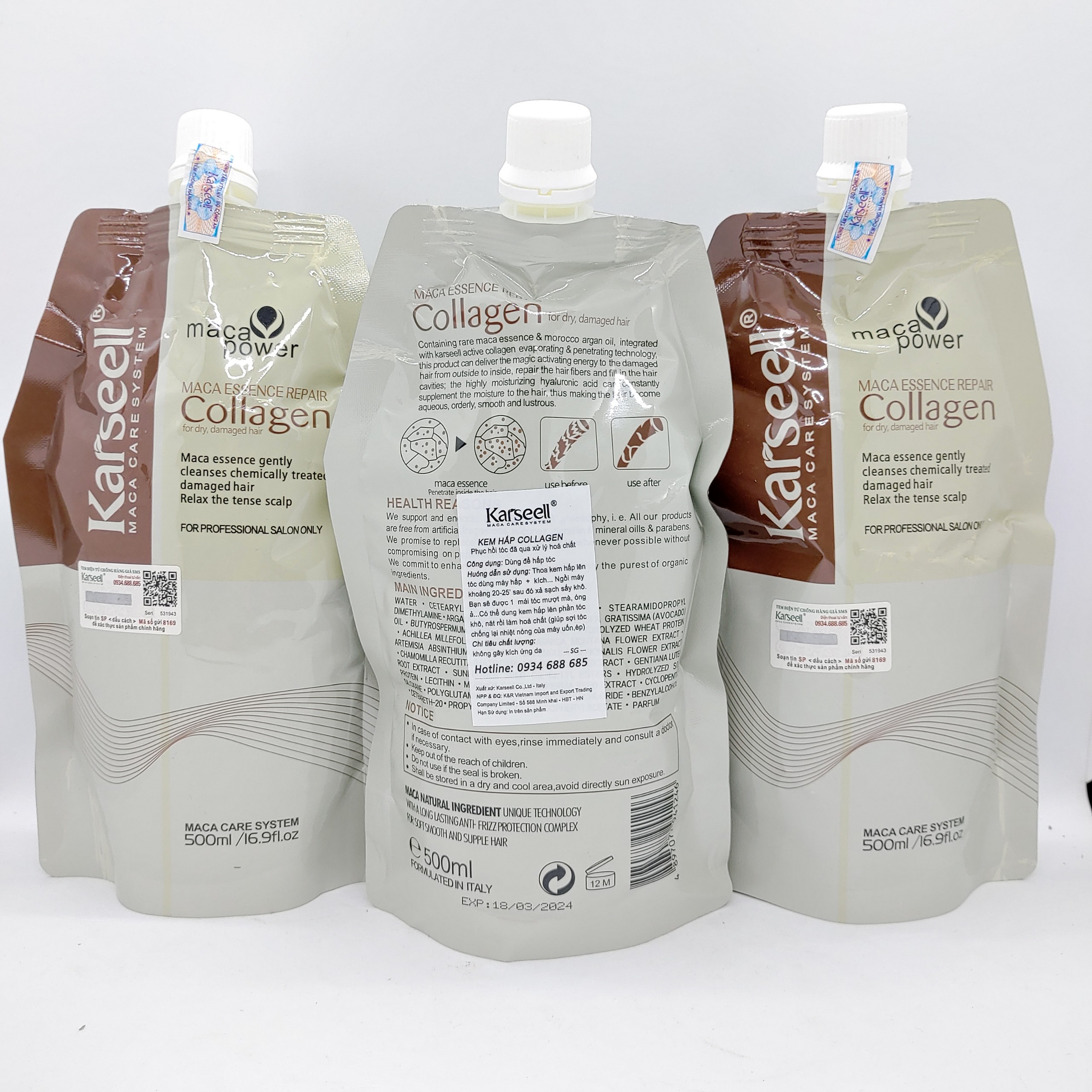 Kem Ủ tóc Collagen Karseell 500ml