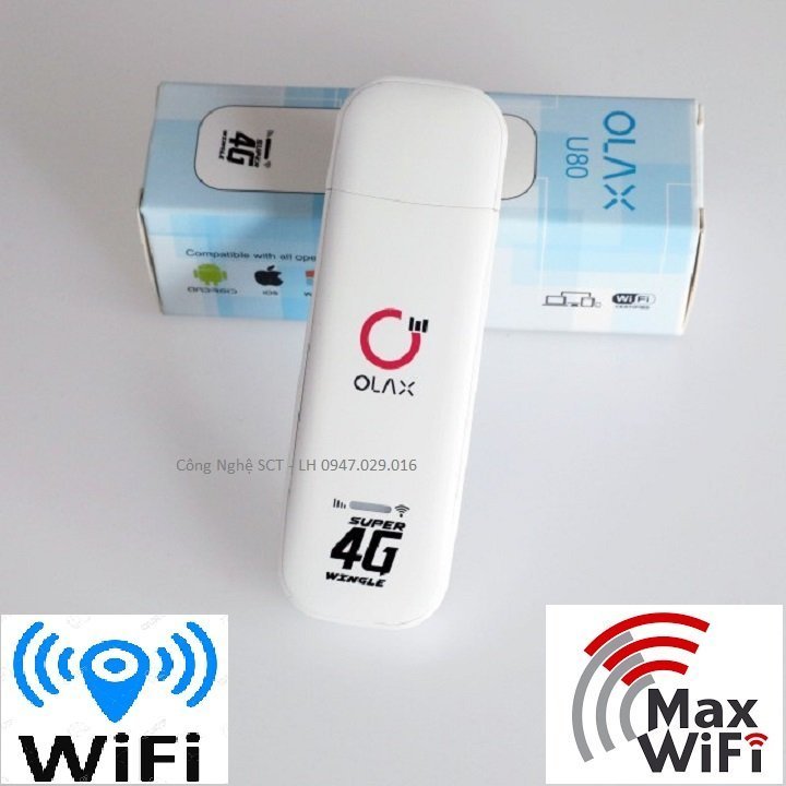 Usb Phát Wifi 4G Olax U80 Elite , Olax U90 150Mbps - Tốc Độ 150Mb, Chia Sẻ Cho 10 Thiết Bị Kết Nối Cùng Lúc