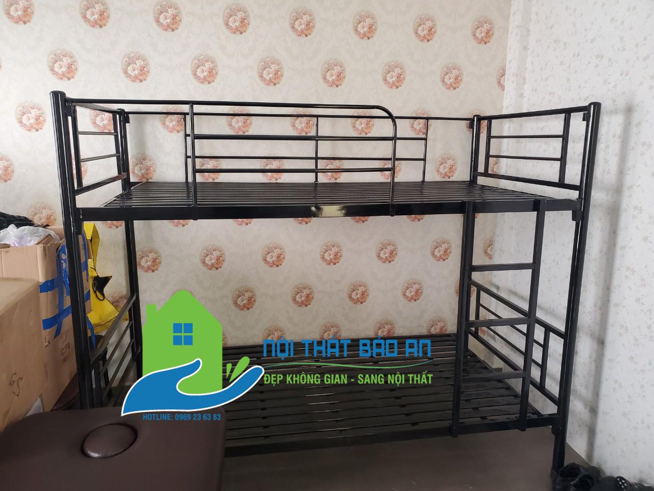 [HCM] Giường Sắt 2 Tầng cao cấp 1m2 x 2m x 1m7
