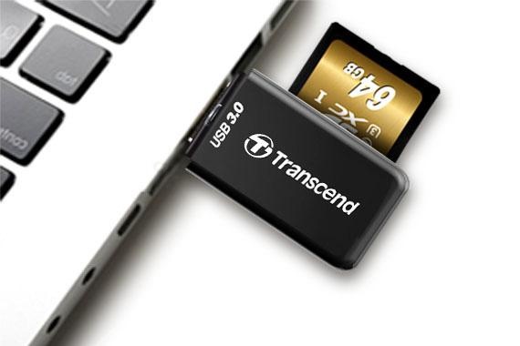 Đầu đọc thẻ nhớ Transcend RDF5K USB 3.0 (Đen)