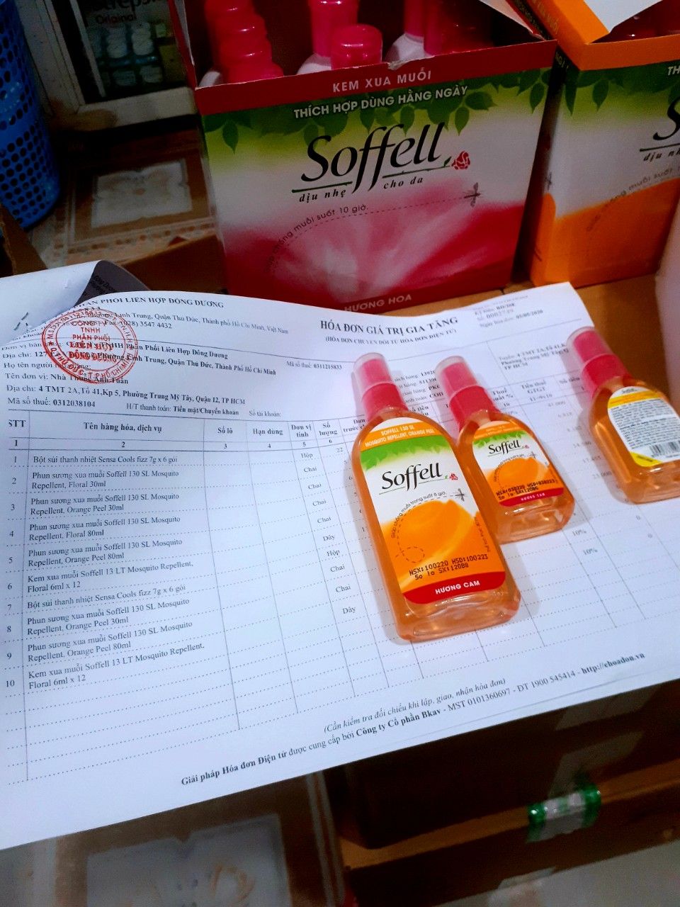 [HCM]Chai xịt muỗi SOFFEll dạng phun sương chai 30ml