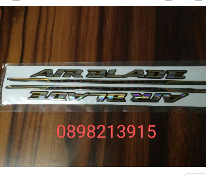 Bộ tem nổi Airblade 2007 hàng theo xe
