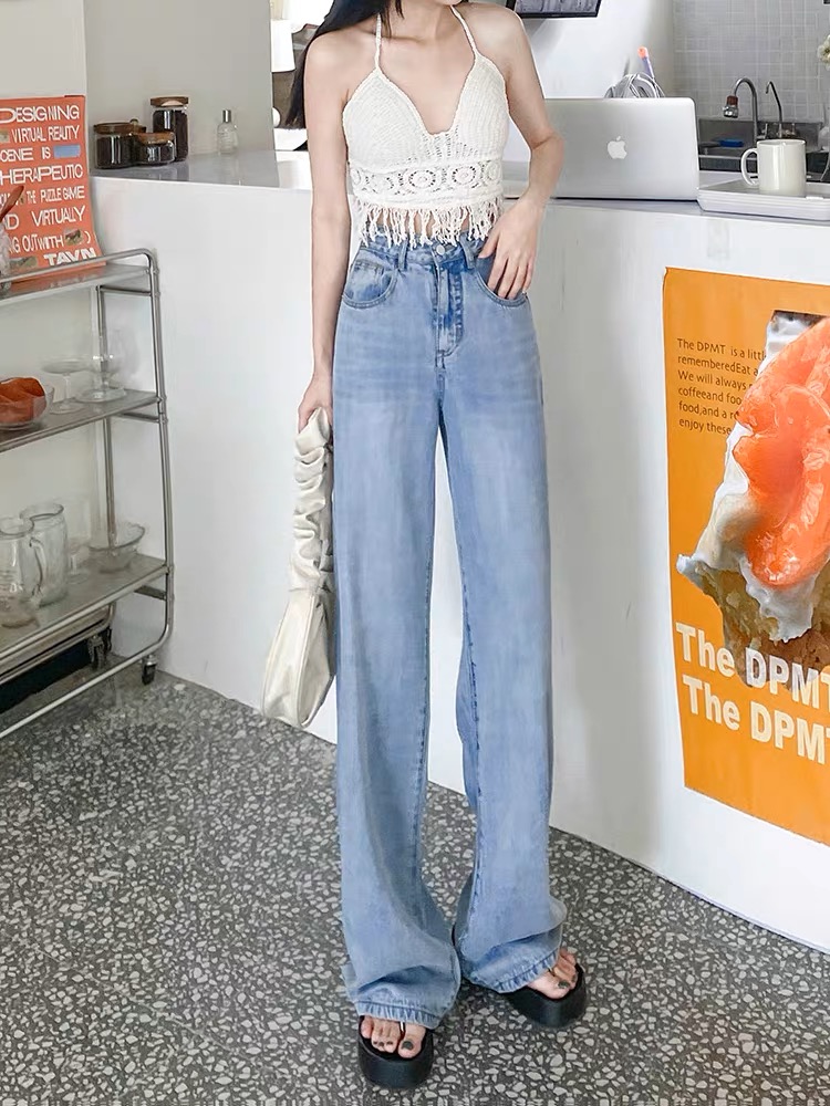 Quần Jean Nữ Ống Suông Rộng Lưng Cao Dài Form Ống Thẳng HOT TREND Nhiều Màu 2023 PHƯƠNG VI FASHION