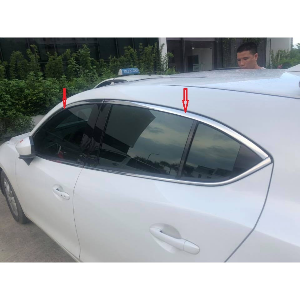 【hot sell】 Nẹp viền cong kính mazda 3