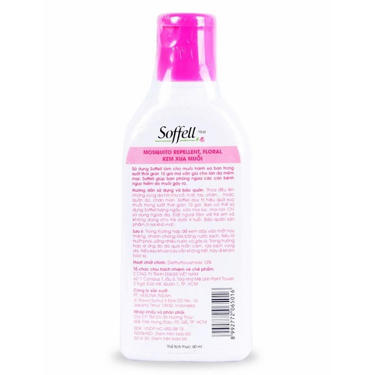 Kem xua muỗi Sofell Hương Hoa - 60ml