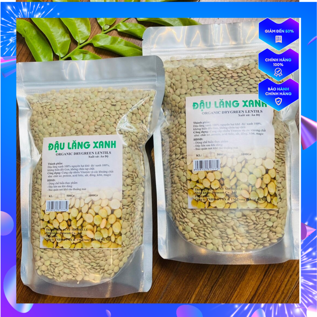 1kg đậu Lăng xanh hữu cơ Canada