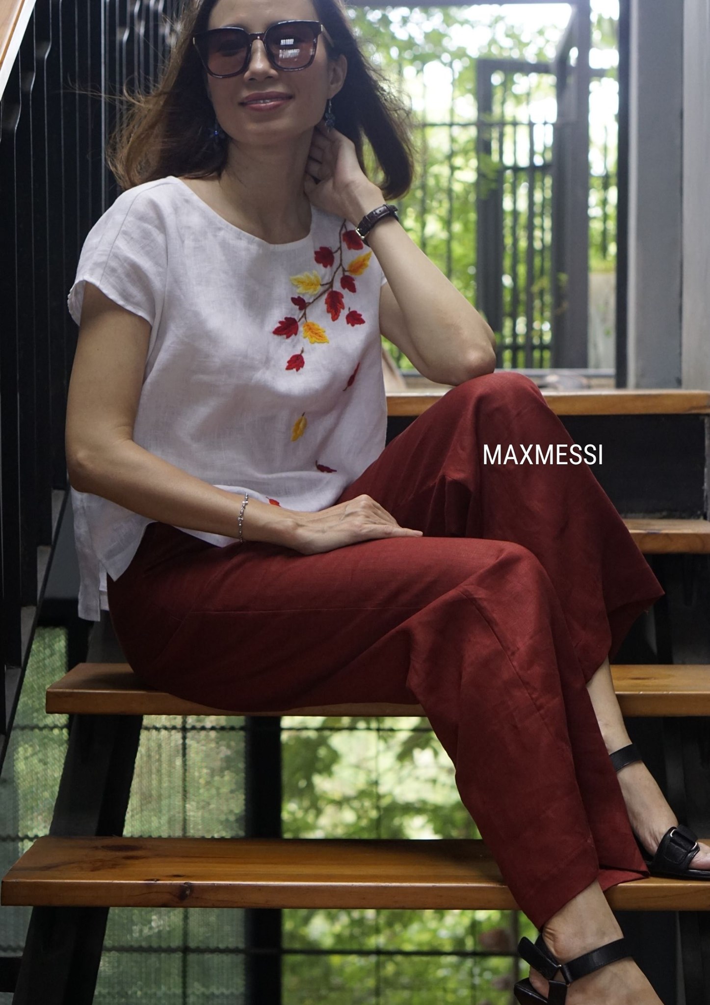 Quần linen phối top CLAUDIA   - MaxMessi