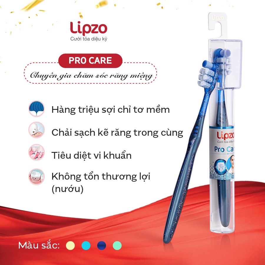 Bàn Chải Đánh Răng Lipzo ProCare Cao Cấp