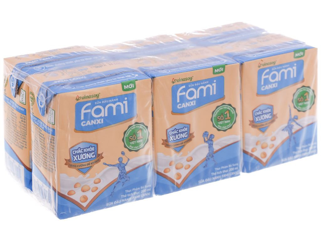 sữa đậu nành Fami Canxi 200ml(thùng 36 hộp)