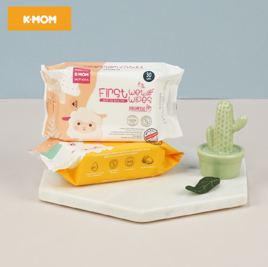 KHĂN ƯỚT CAO CẤP K-MOM HÀN QUỐC (30C)