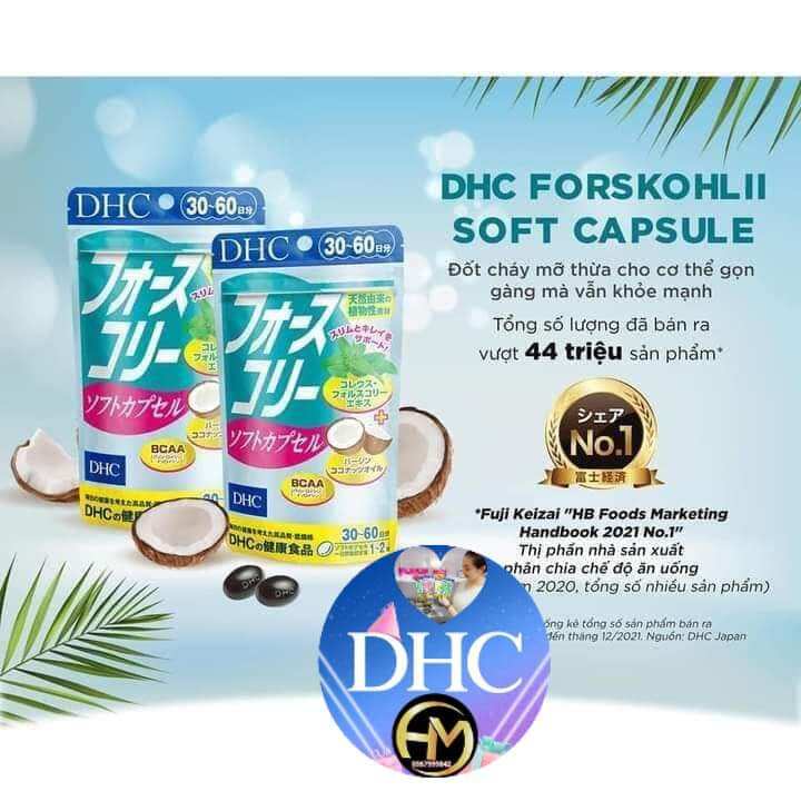 DHC Coconut Oil ???? Viên uốn giảm cân dầu dừa???? Viên uống tan mỡ DHC