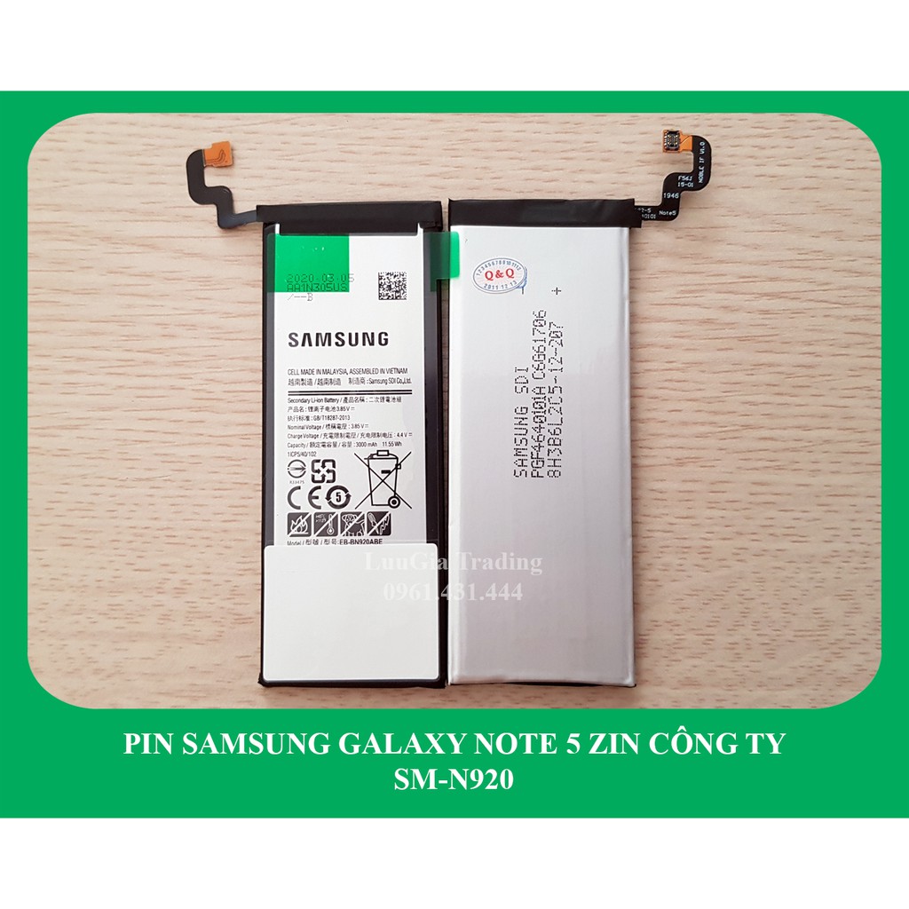 Pin samsung galaxy note 5 zin công ty n920