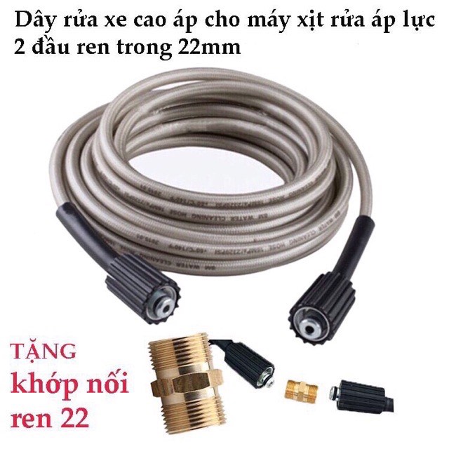 Dây rửa xe cao cấp - Dây rửa xe cao áp dùng cho máy rửa xe 15m và 30m